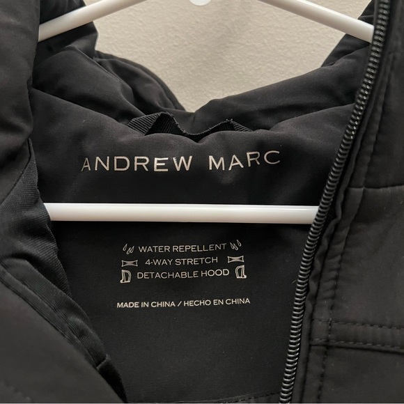 Andrew Marc Water Repellent Jacket Medium Black - Picture 2 of 9